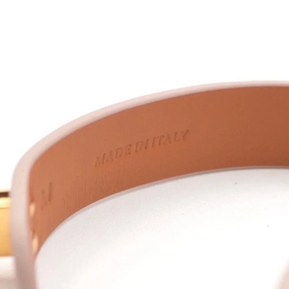 Christian Dior 30 Montaigne Bracelet Double Bracelet CD Logo Leather Pink - Picture 7 of 7